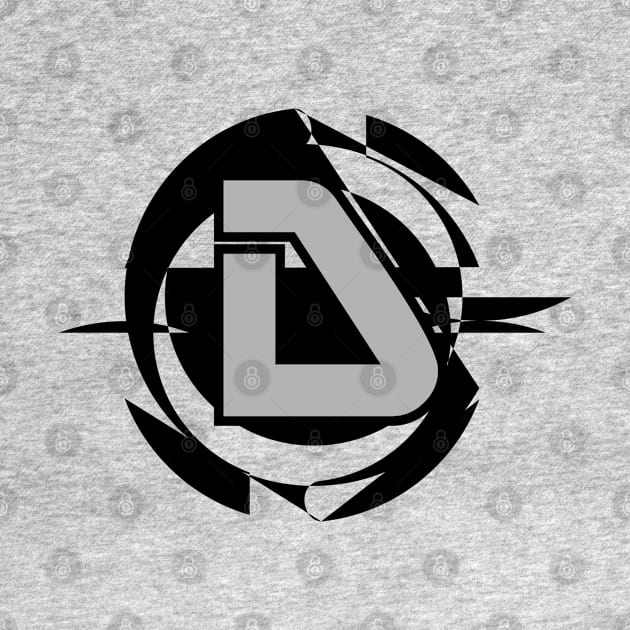 Futuristic Modern Letter D by DepicSpirit